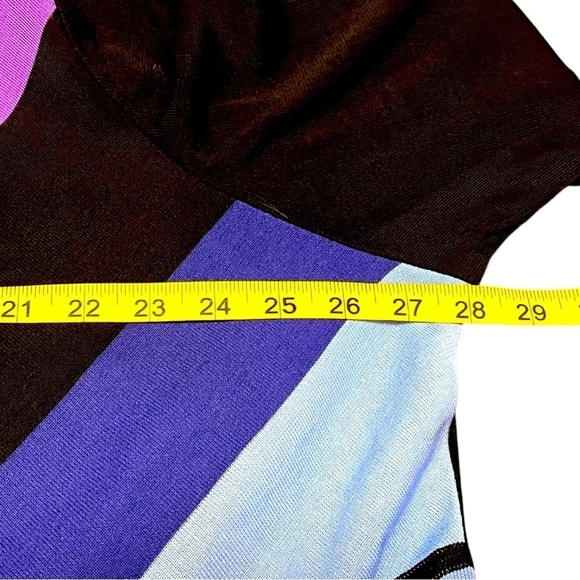 Misook Geometric Print Open Cardigan - Picture 7 of 10